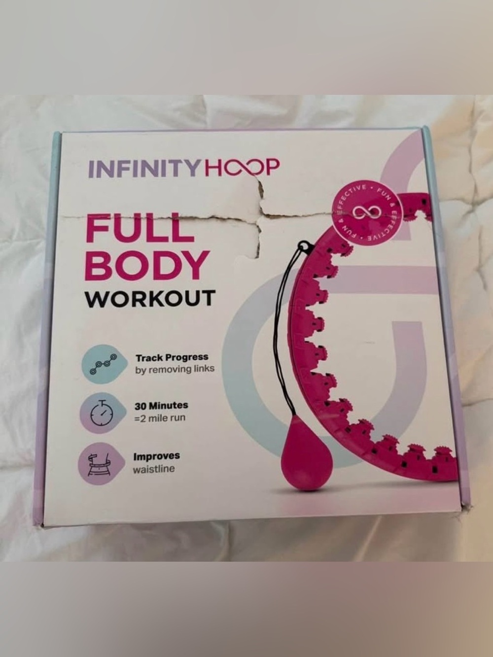 BRAND NEW Infinity Hoop Full Body Workout Set W/ Accessories - Pink